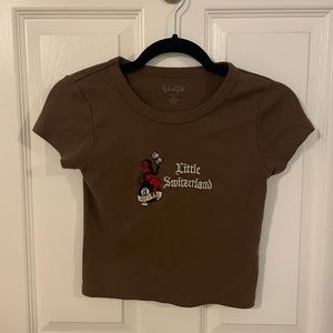 Brandy Melville graphic top